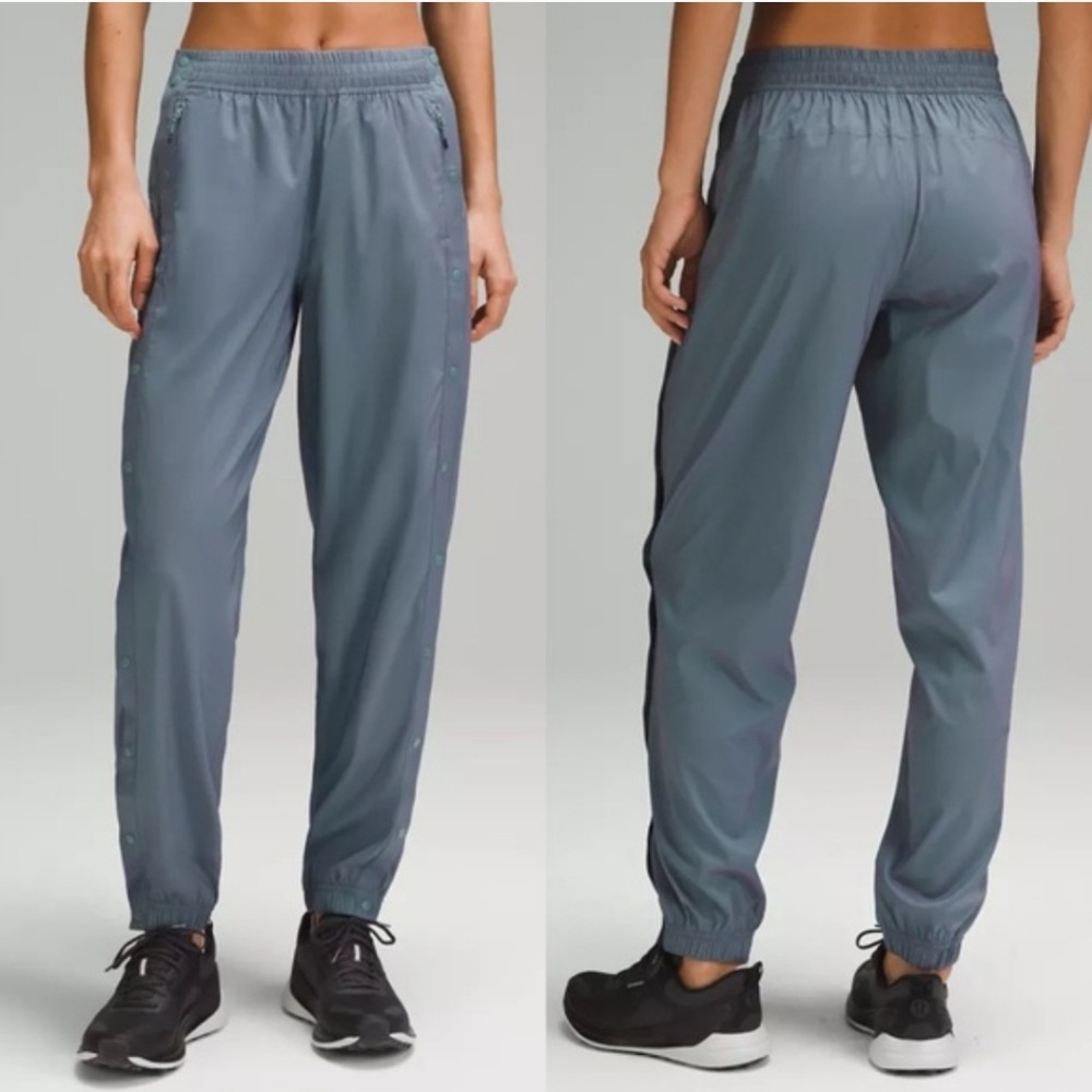 Lululemon Iridescent Tearaway Mid-Rise Track Pant Blue/Purple EUC